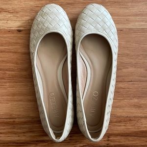Beige flats